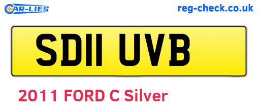 SD11UVB are the vehicle registration plates.