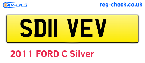 SD11VEV are the vehicle registration plates.