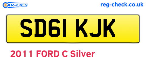 SD61KJK are the vehicle registration plates.