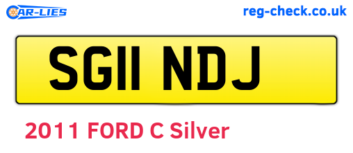 SG11NDJ are the vehicle registration plates.