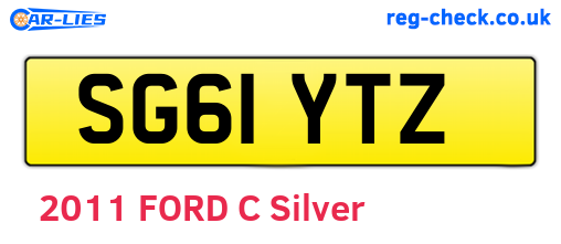 SG61YTZ are the vehicle registration plates.