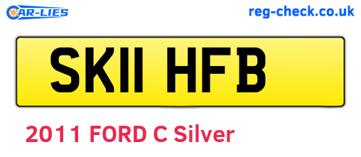 SK11HFB are the vehicle registration plates.