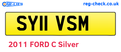 SY11VSM are the vehicle registration plates.