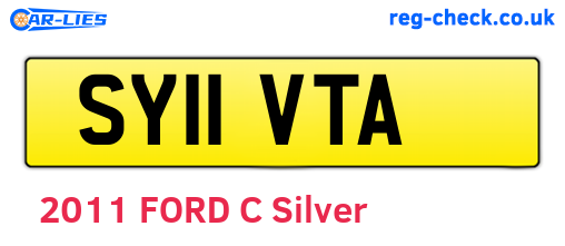 SY11VTA are the vehicle registration plates.