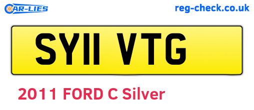 SY11VTG are the vehicle registration plates.
