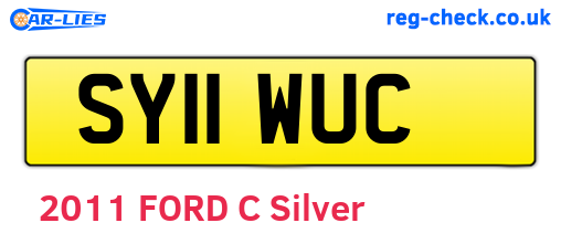 SY11WUC are the vehicle registration plates.