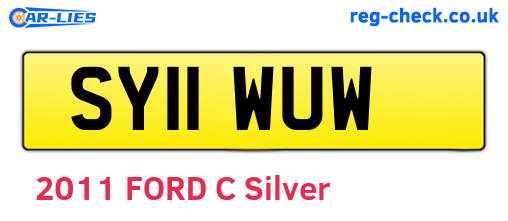 SY11WUW are the vehicle registration plates.