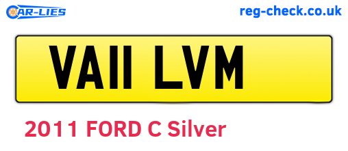 VA11LVM are the vehicle registration plates.