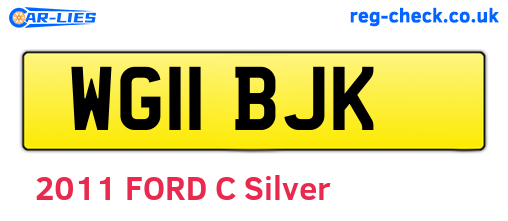 WG11BJK are the vehicle registration plates.