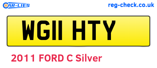 WG11HTY are the vehicle registration plates.