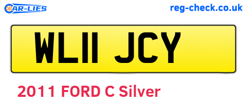 WL11JCY are the vehicle registration plates.