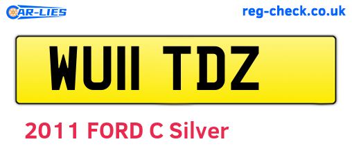 WU11TDZ are the vehicle registration plates.