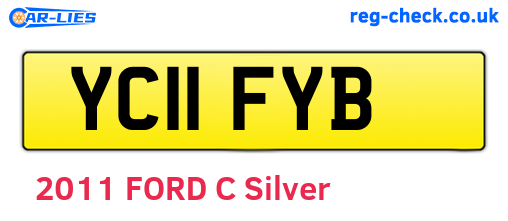 YC11FYB are the vehicle registration plates.