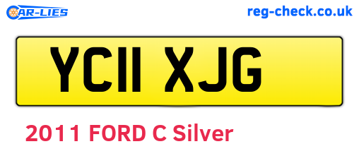 YC11XJG are the vehicle registration plates.