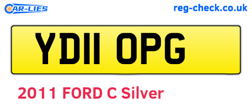 YD11OPG are the vehicle registration plates.