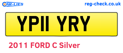YP11YRY are the vehicle registration plates.