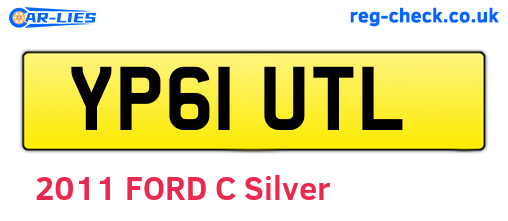 YP61UTL are the vehicle registration plates.