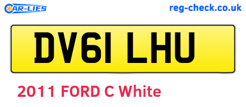 DV61LHU are the vehicle registration plates.