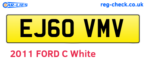EJ60VMV are the vehicle registration plates.