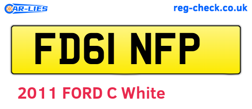 FD61NFP are the vehicle registration plates.