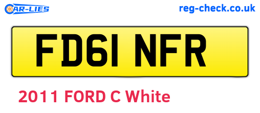 FD61NFR are the vehicle registration plates.