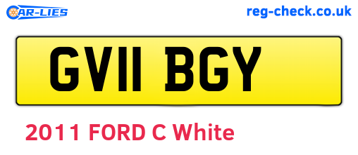 GV11BGY are the vehicle registration plates.