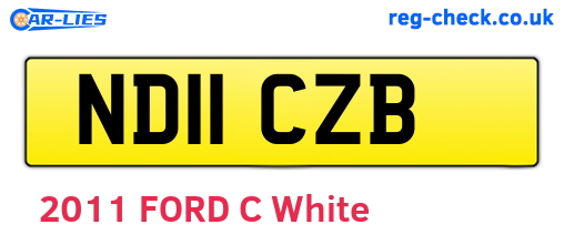 ND11CZB are the vehicle registration plates.