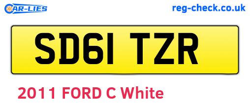 SD61TZR are the vehicle registration plates.