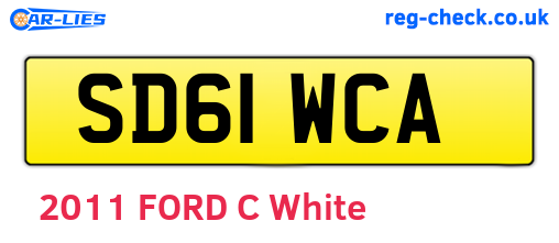 SD61WCA are the vehicle registration plates.