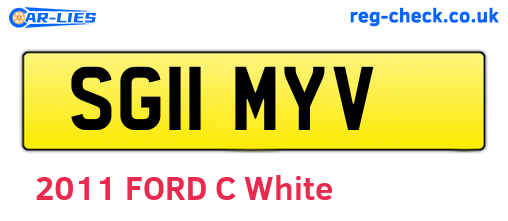 SG11MYV are the vehicle registration plates.