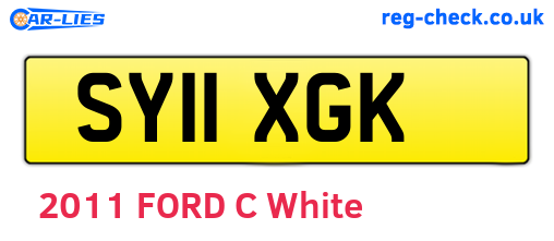 SY11XGK are the vehicle registration plates.
