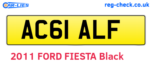 AC61ALF are the vehicle registration plates.