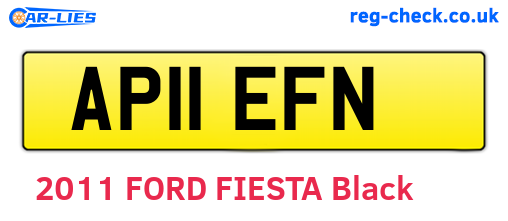 AP11EFN are the vehicle registration plates.