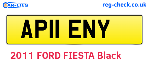 AP11ENY are the vehicle registration plates.