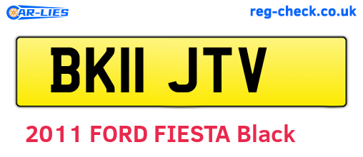 BK11JTV are the vehicle registration plates.