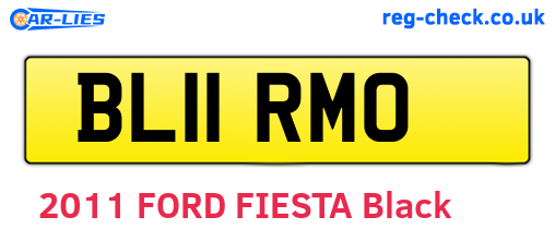 BL11RMO are the vehicle registration plates.