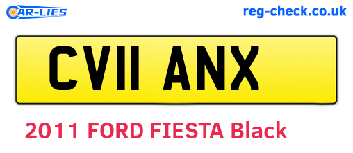 CV11ANX are the vehicle registration plates.