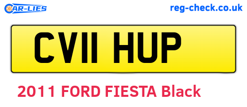 CV11HUP are the vehicle registration plates.