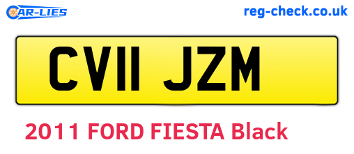CV11JZM are the vehicle registration plates.