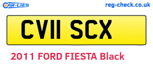 CV11SCX are the vehicle registration plates.