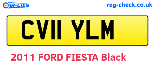 CV11YLM are the vehicle registration plates.