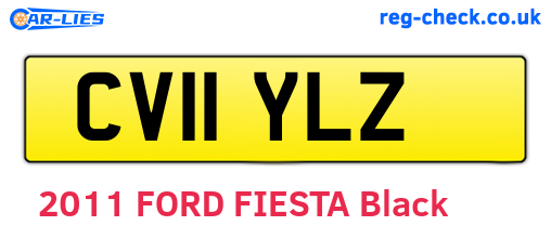 CV11YLZ are the vehicle registration plates.
