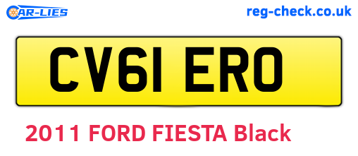 CV61ERO are the vehicle registration plates.