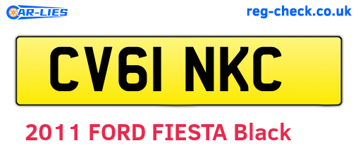 CV61NKC are the vehicle registration plates.