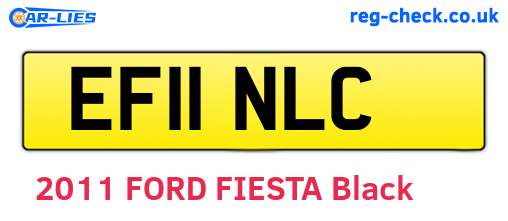 EF11NLC are the vehicle registration plates.