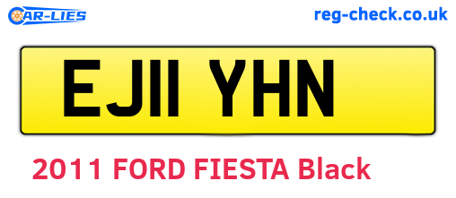EJ11YHN are the vehicle registration plates.