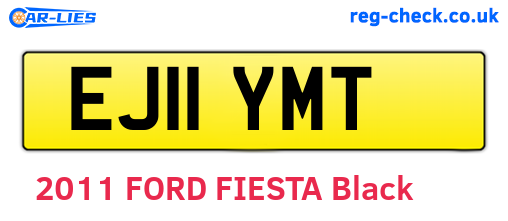 EJ11YMT are the vehicle registration plates.