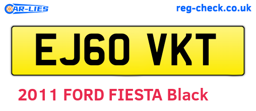 EJ60VKT are the vehicle registration plates.