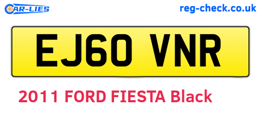 EJ60VNR are the vehicle registration plates.