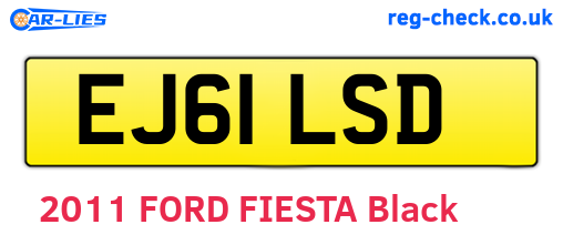 EJ61LSD are the vehicle registration plates.